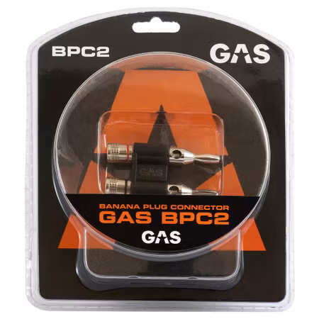 GAS banankontakt, upp till 4mm² högtalarkabel