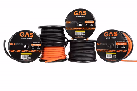 GAS MAX svart 50mm² OFC-strömkabel, pris per meter