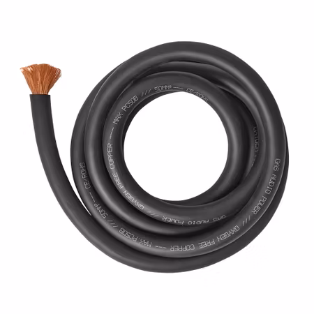 GAS MAX svart 50mm² OFC-strömkabel, 2 meter