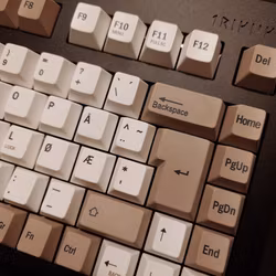 iNVINTIX White/sandbrown keycaps