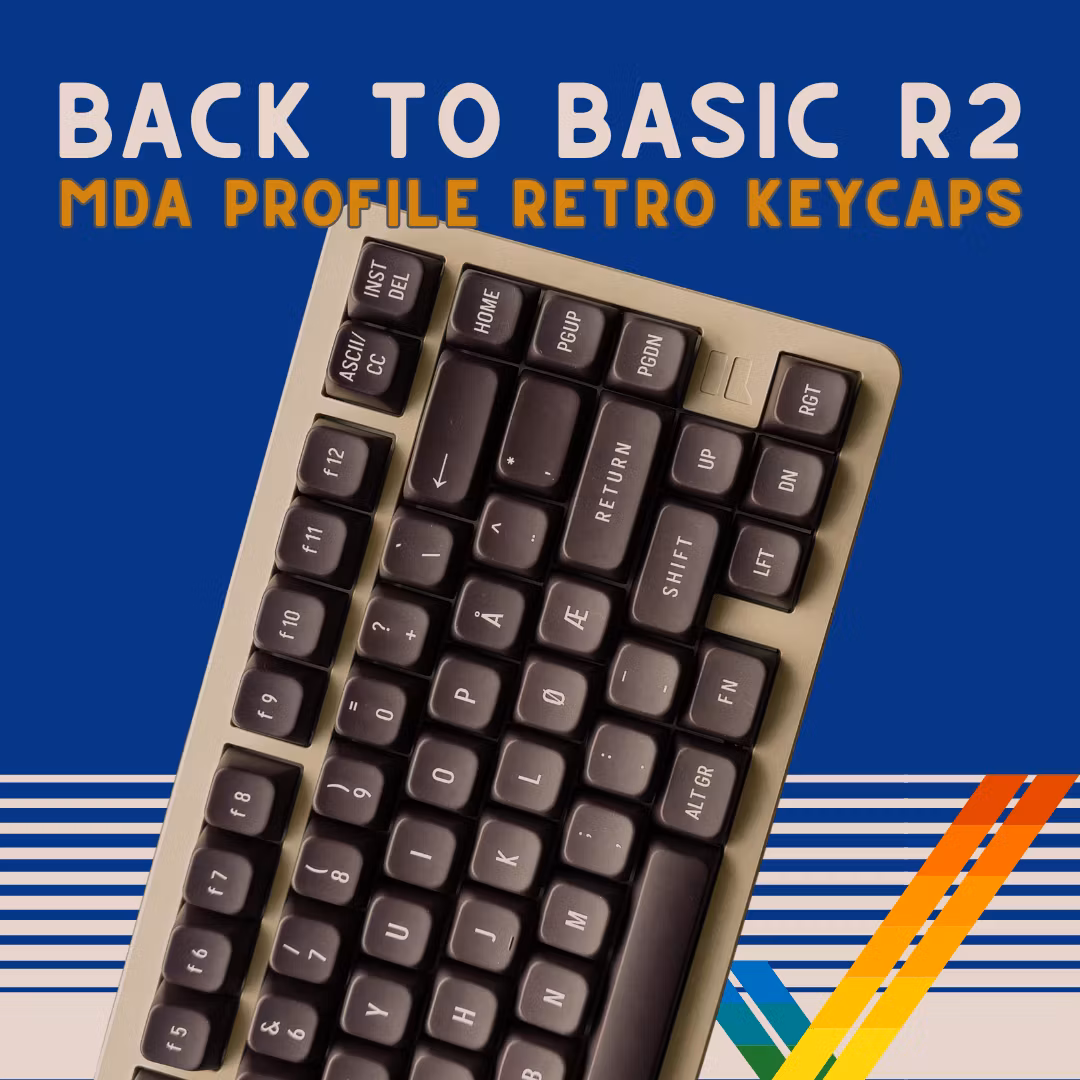 Commodore 64 inspirerte keycaps