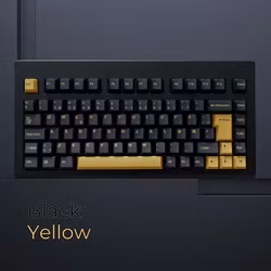 iNVINTIX Black/Yellow Keycaps ISO/ANSI Nor/Den