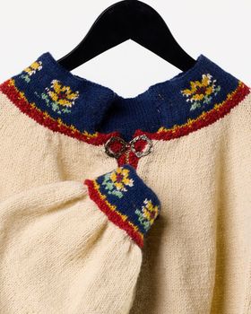 BUNADSJAKKE TIL BUNADER MED BLOMSTERMOTIV