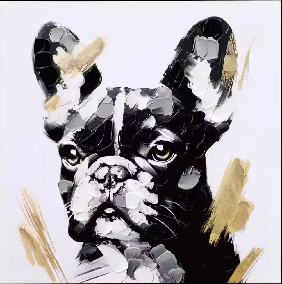 Tavla fransk bulldog