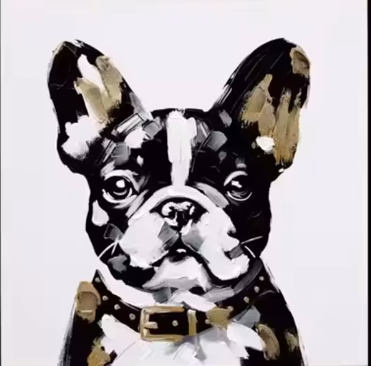 Tavla fransk bulldog
