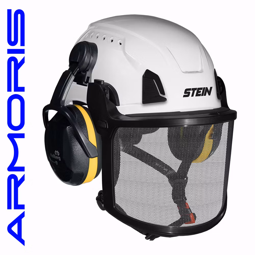 Stein Armoris hjälmkit vit med Hellberg Secure 2 hörselskydd
