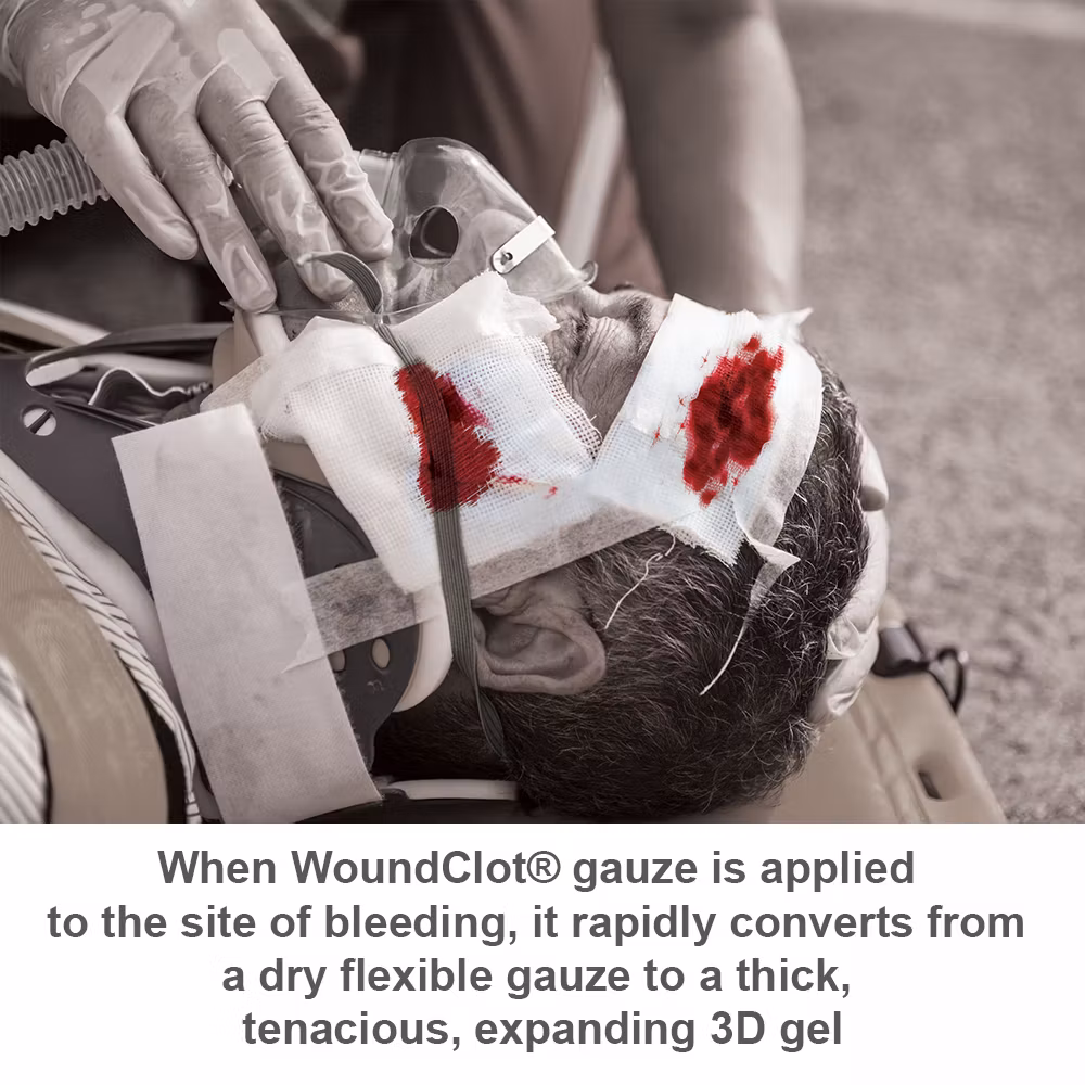 WoundClot Trauma hemostatisk gasväv – bild 2