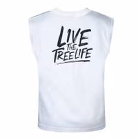 Arbortec ärmlös t-shirt Live the Tree Life, vit