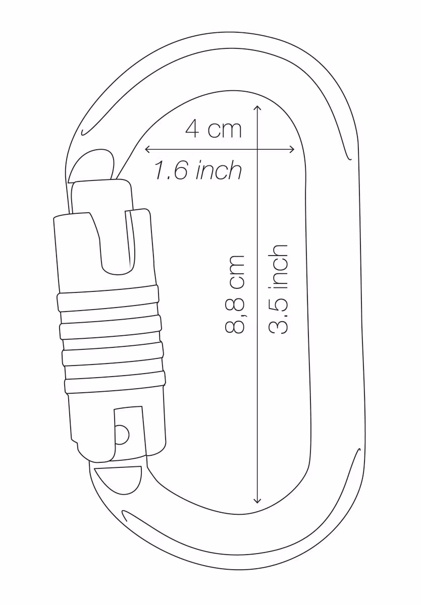 Petzl OXAN STÅL