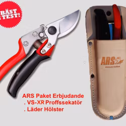 ARS Proffs sekatör Rullhandtag ERGO & Läderhölster!