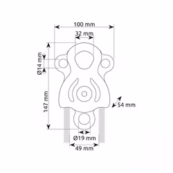 C.A.M.P  - JANUS - Black - 16mm