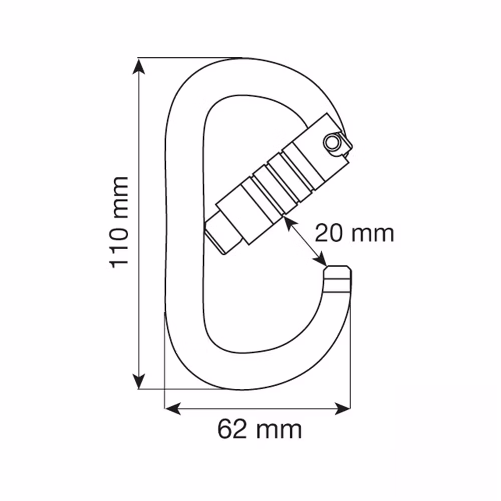 CAMP Oval XL 3Lock aluminiumkarbin – bild 3