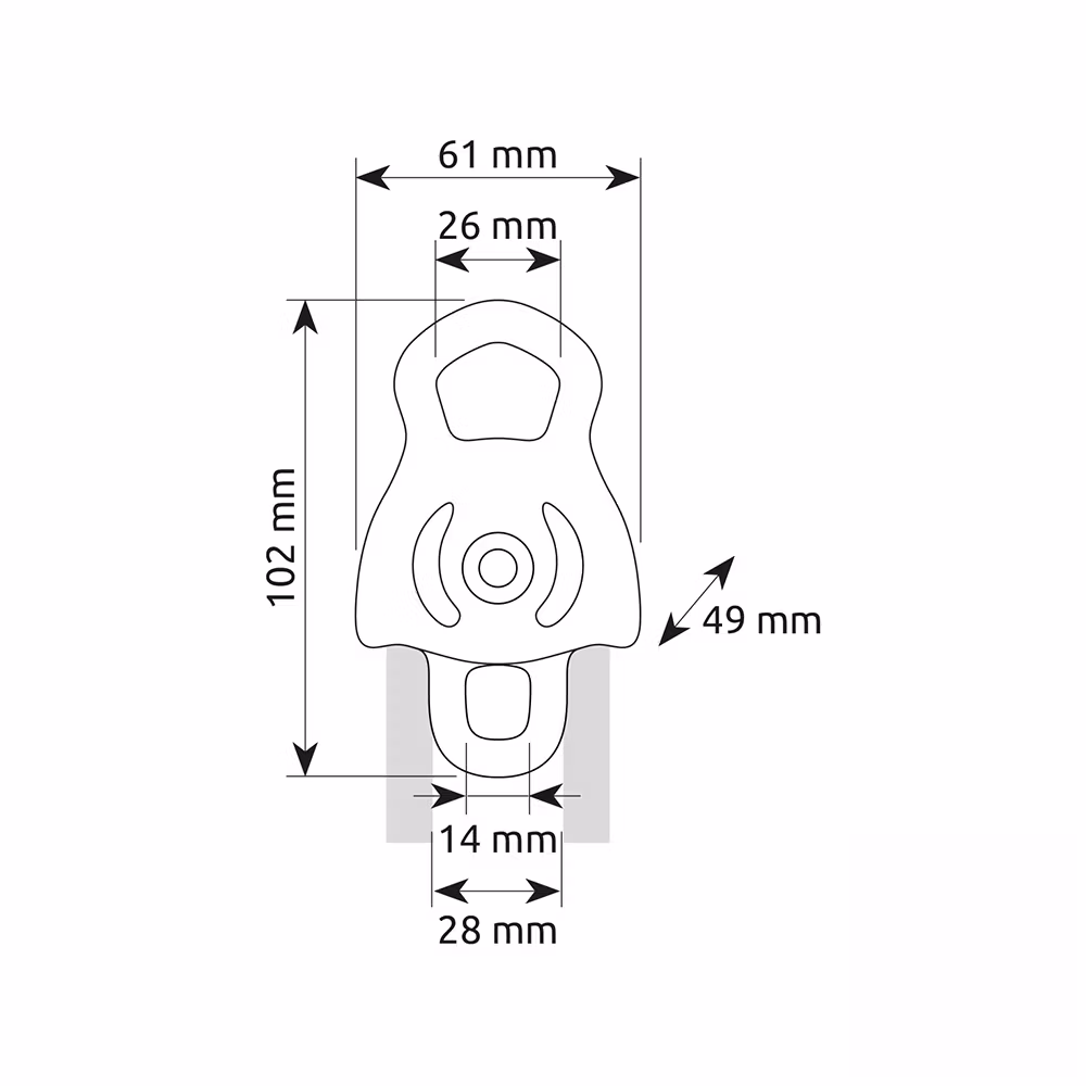 CAMP Dryad Pro dubbelt repblock 13 mm