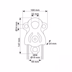 CAMP Janus Pro dubbelt repblock 16 mm