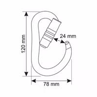 CAMP Atom 3Lock HMS-karbin aluminium
