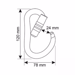 CAMP Atom 3Lock HMS-karbin aluminium