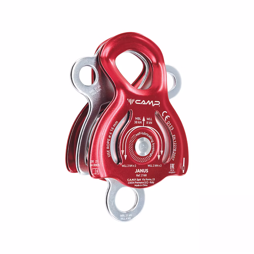 CAMP Janus dubbelt repblock 16 mm röd