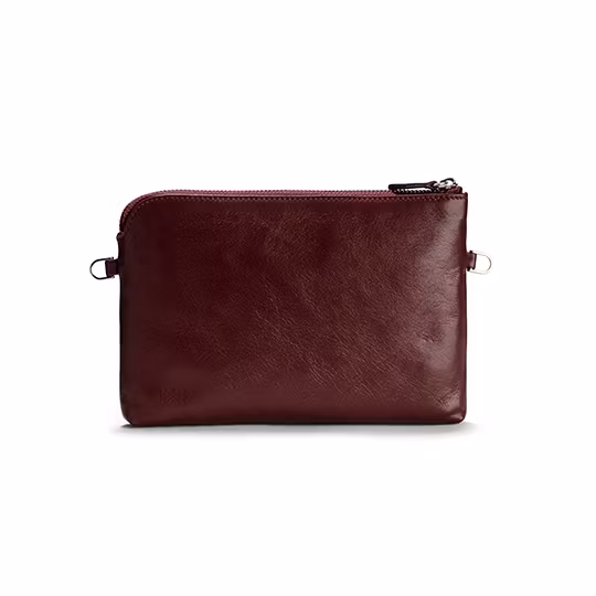 POUCH Burgundy Red