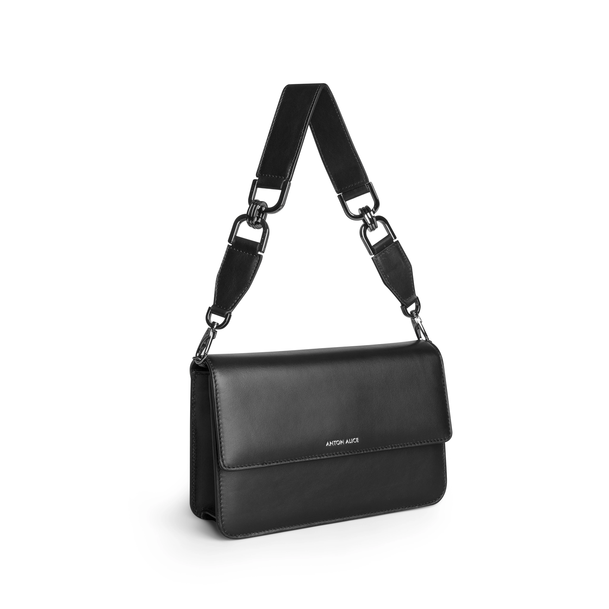 BAG N° 10 Small Leather Handbag - Black