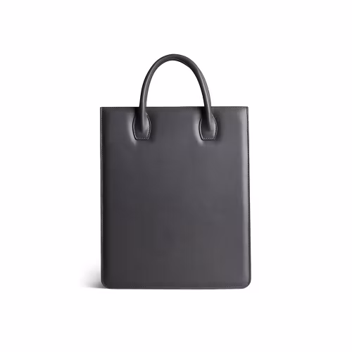 TOTE BAG No 1 Zip – tote bag i skinn, grå - No 1 | ANTON ALICE