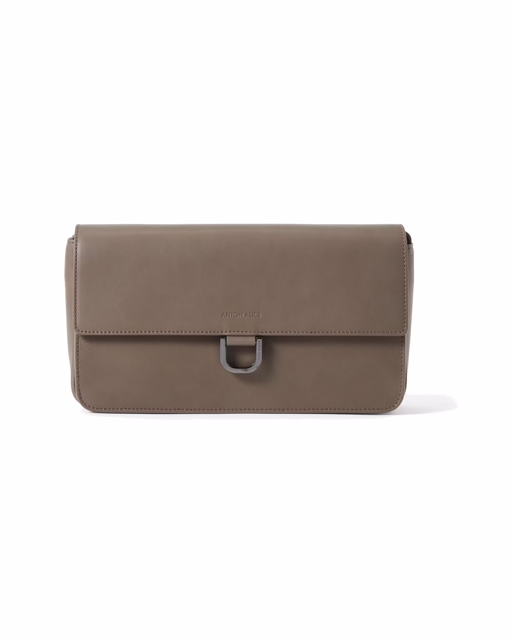 BAG No 10 Medium handväska i läder, taupe brungrå