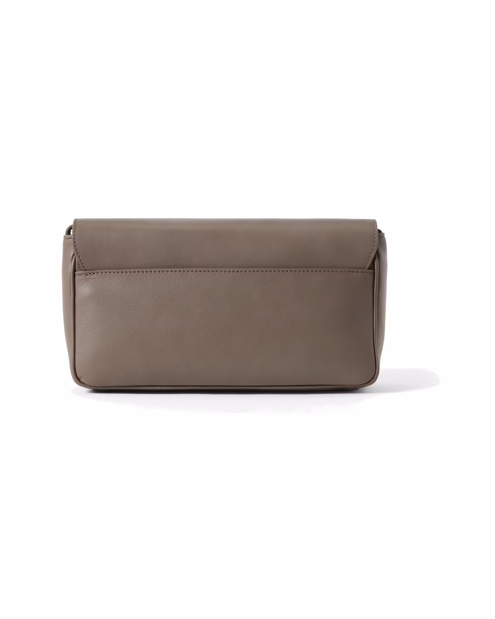 BAG No 10 Medium handväska i läder, taupe brungrå