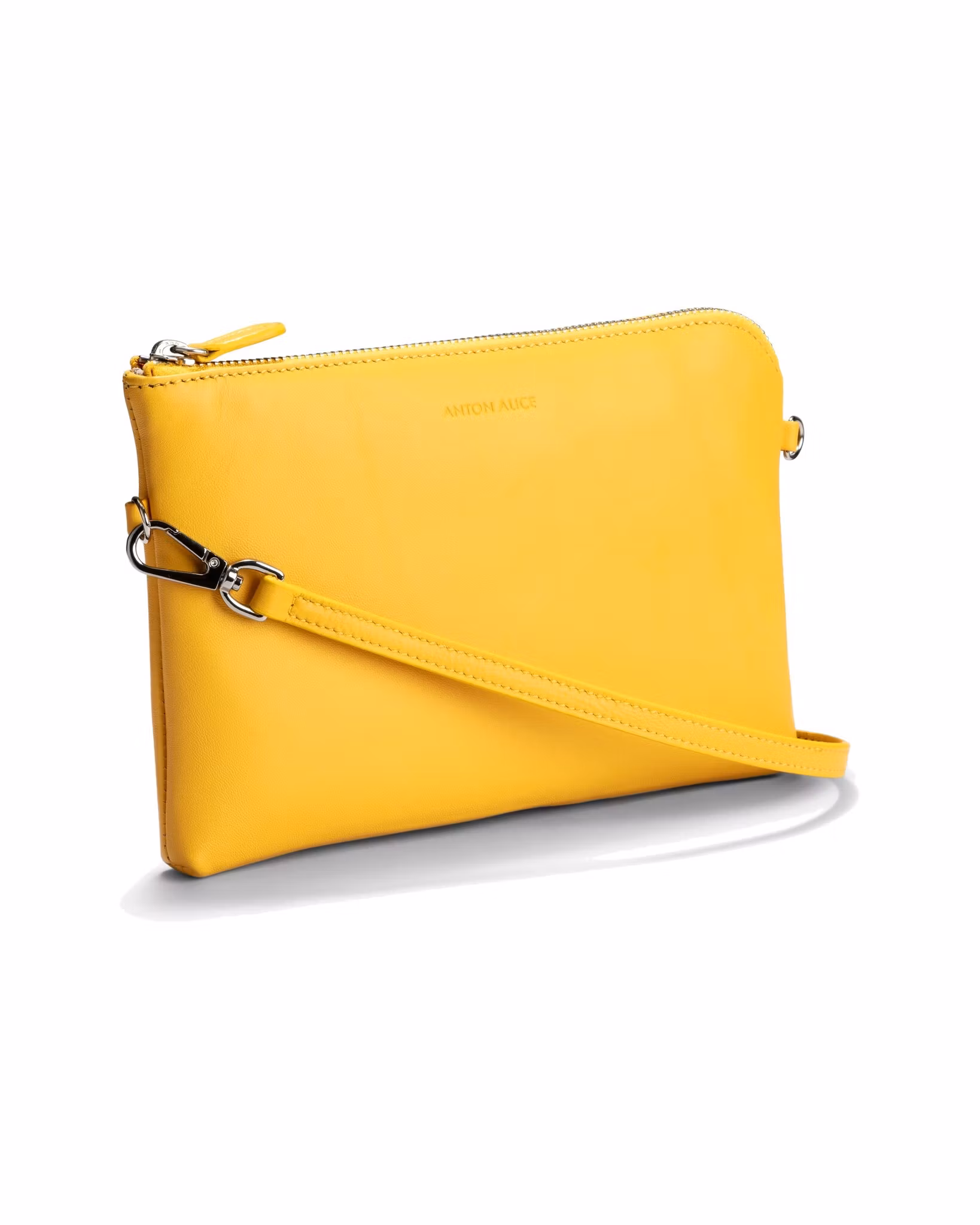 POUCH – liten handväska, gul bärnsten