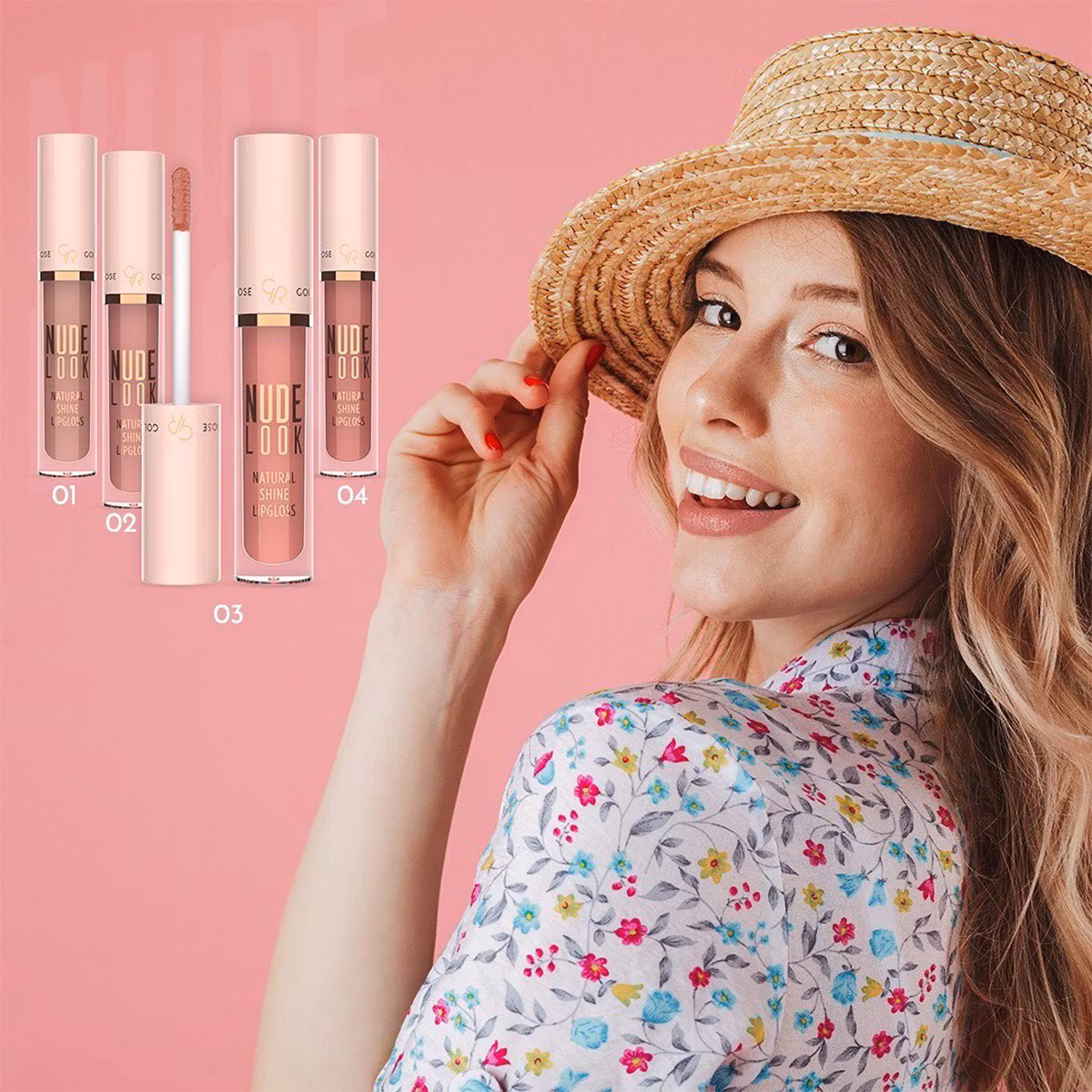 GR NUDE LOOK NATURAL SHINE LIPGLOSS