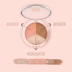 GR NUDE LOOK BAKED TRIO FACE POWDER