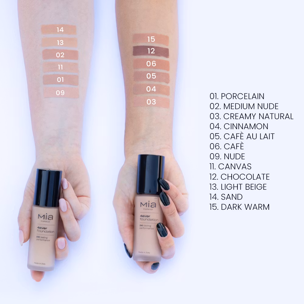 MIA MAKEUP - 4EVER FLUID FOUNDATION 30 ml.