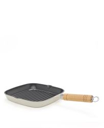 Grillpanna med trähandtag från Jernverket – Off white