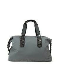 TRENDIG DUFFELBAG I NYLON FRÅN SUTHERLAND & SONS – GRÅ