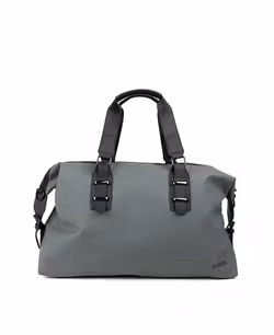 TRENDIG DUFFELBAG I NYLON FRÅN SUTHERLAND & SONS – GRÅ