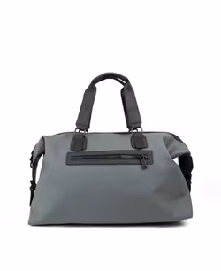 TRENDIG DUFFELBAG I NYLON FRÅN SUTHERLAND & SONS – GRÅ