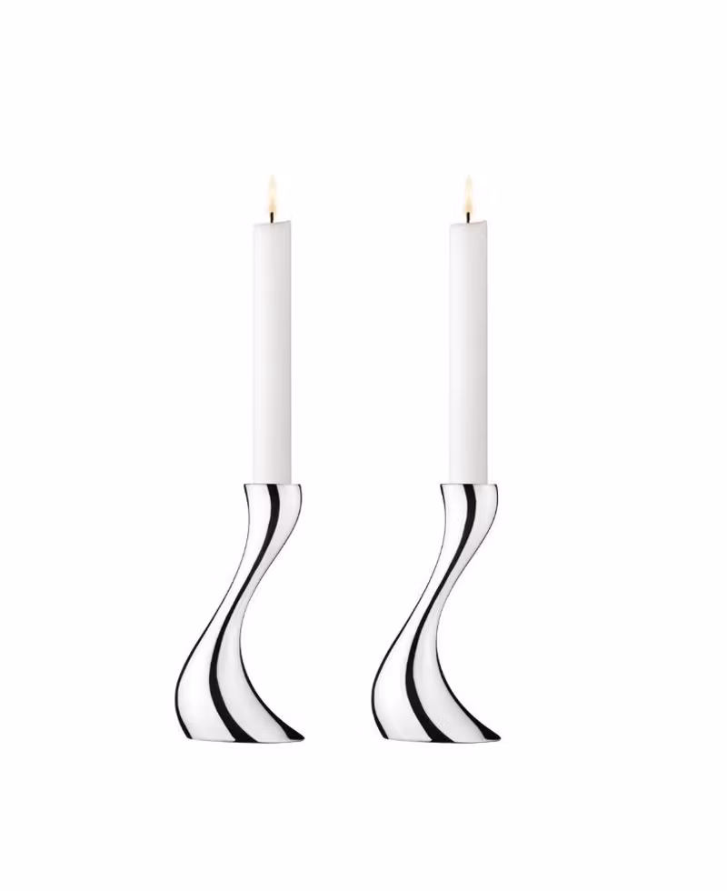 Georg Jensen - COBRA ljusstake, medium (2 delar)