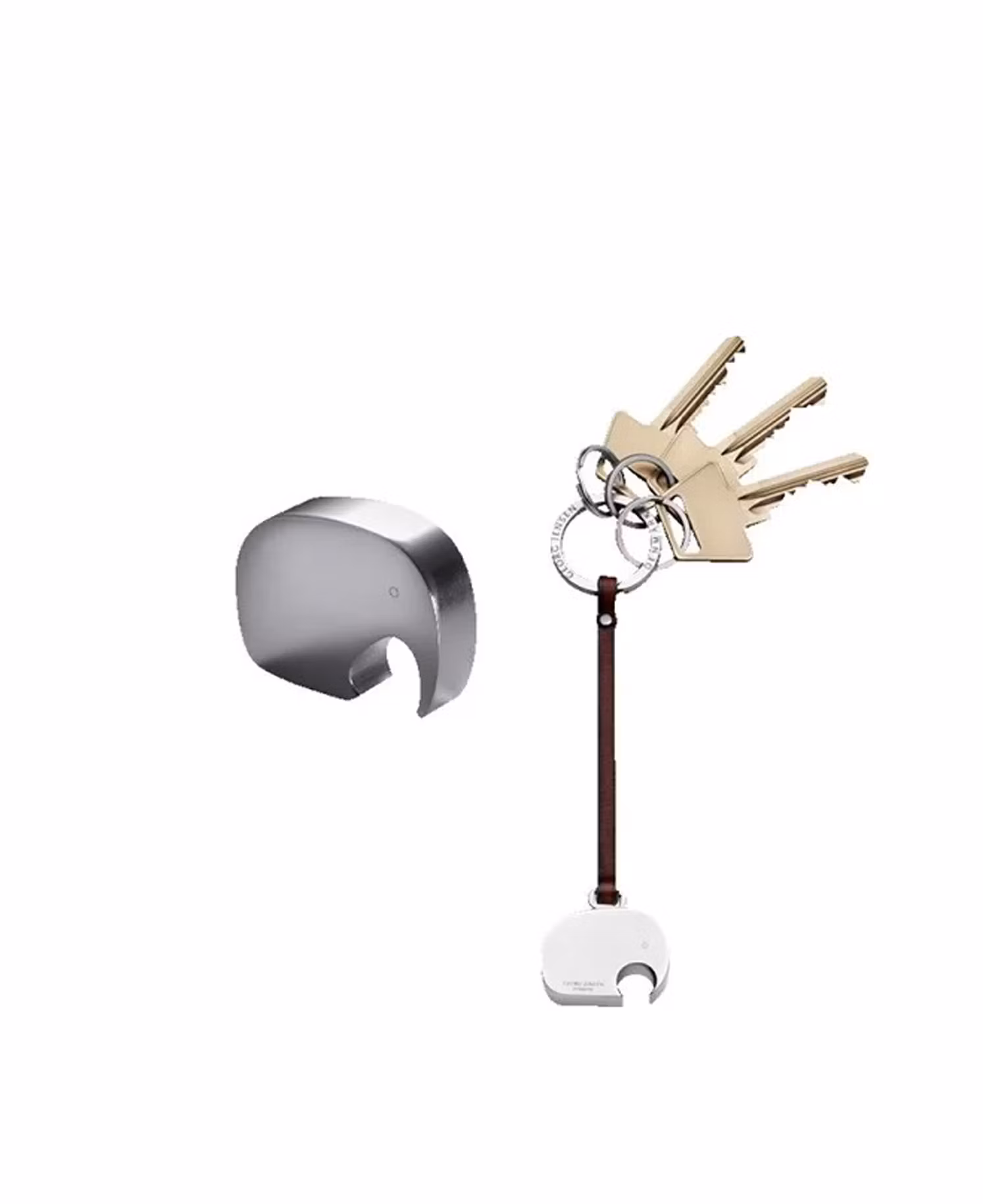 Georg Jensen – Elefantset flasköppnare och nyckelring