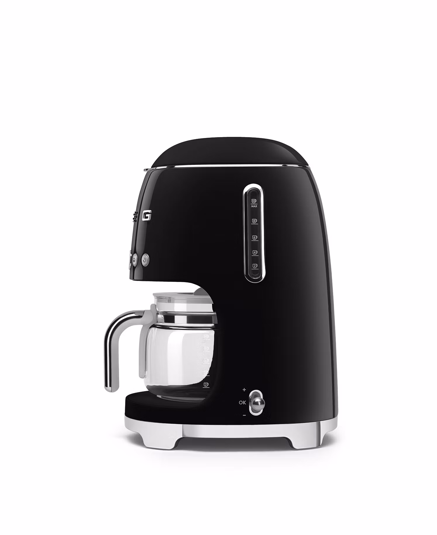 Smeg Kaffebryggare Svart, Högblank 50's Style
