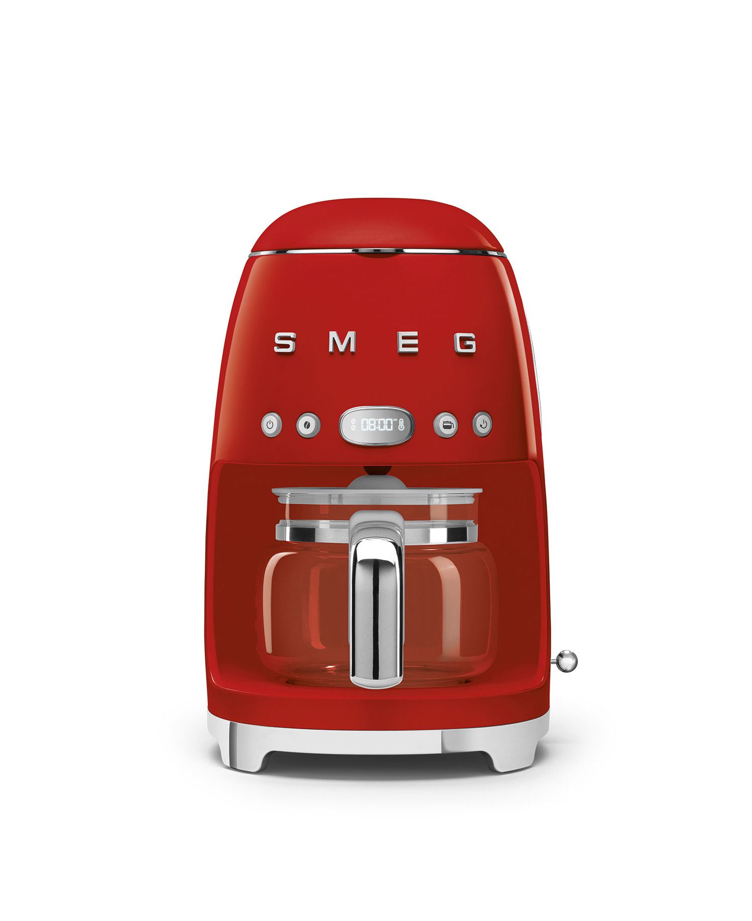 Smeg Kaffebryggare Röd, Högblank 50's Style