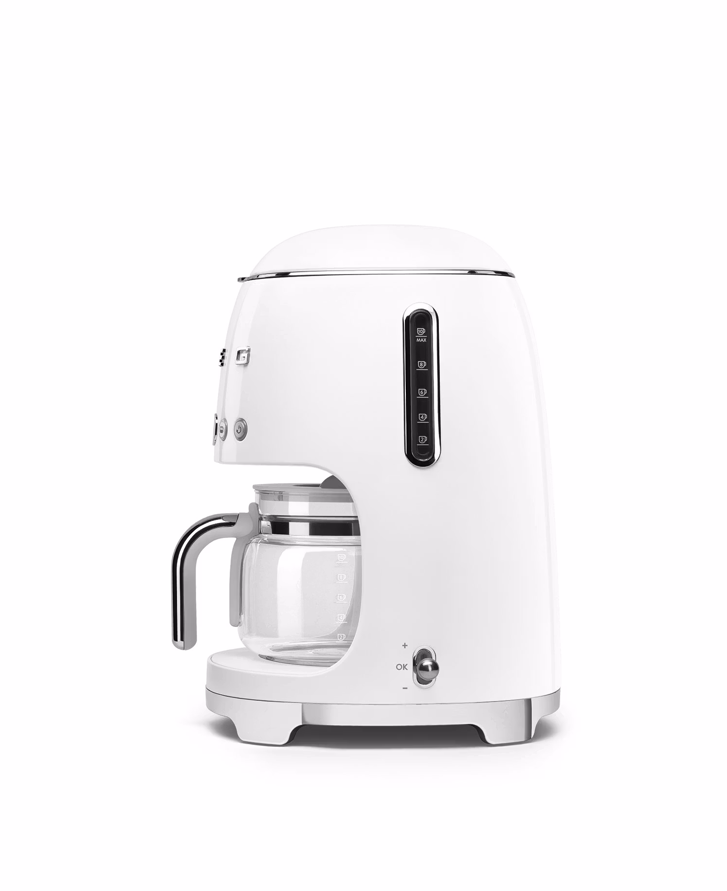 Smeg Kaffebryggare Vit, Högblank 50's Style