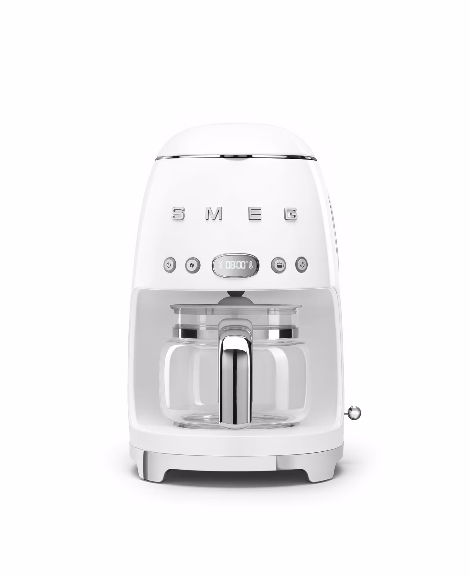 Smeg Kaffebryggare Vit, Högblank 50's Style
