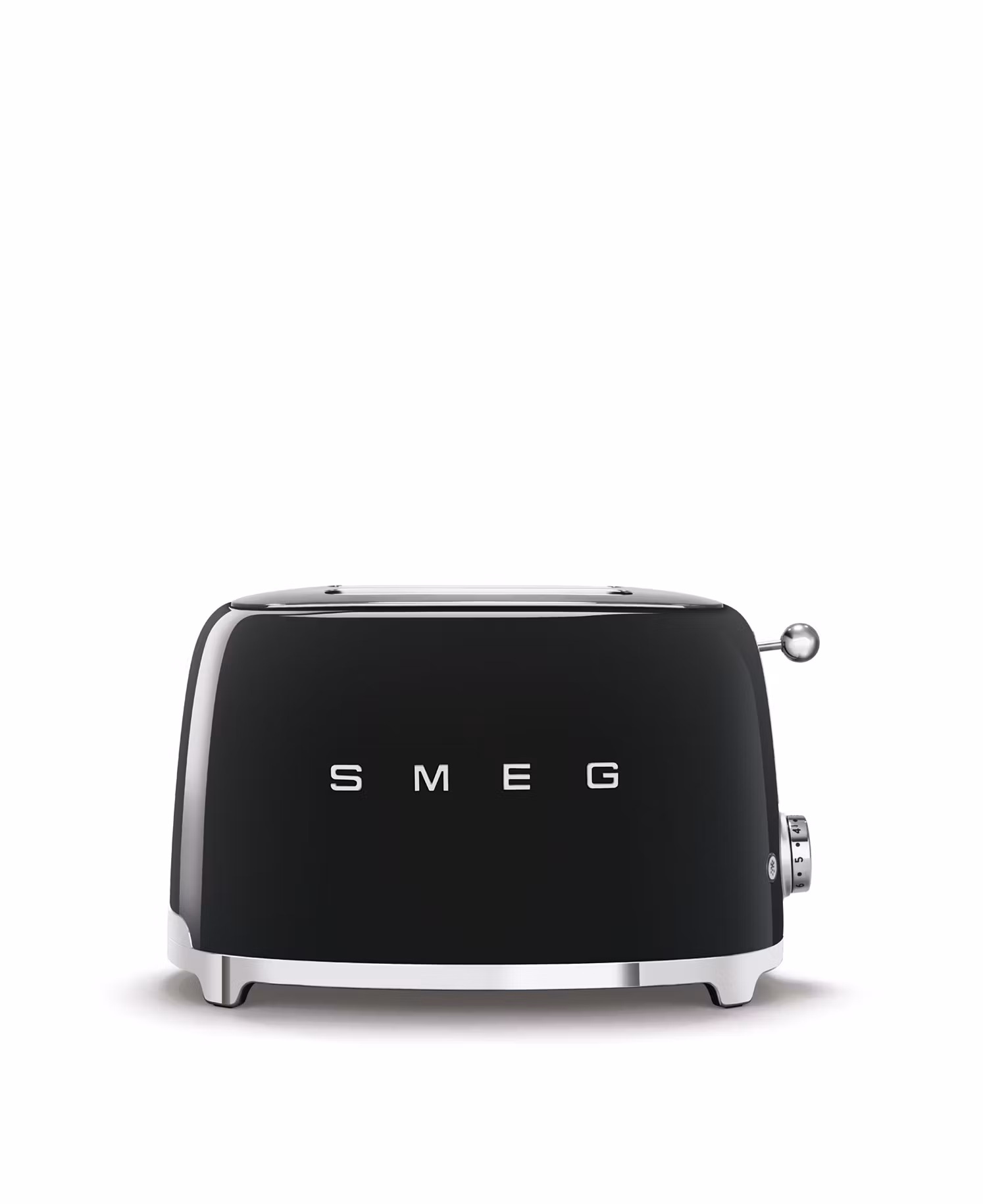 Smeg - Brödrost för 2 skivor Svart, Högblank 50's Style