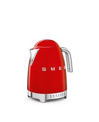 Smeg Vattenkokare med variabel temperatur Röd, Högblank 50's Style
