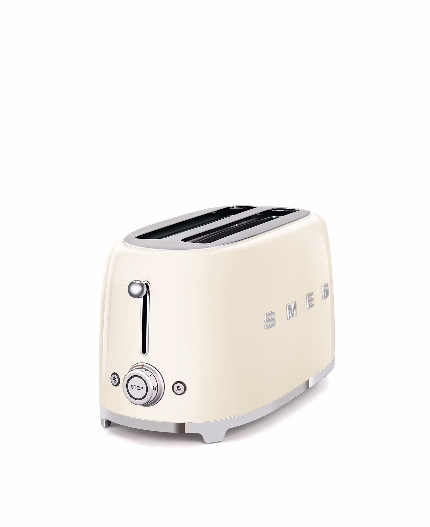 Smeg - Brödrost för 4x2 skivor Cremevit, Högblank 50's Style