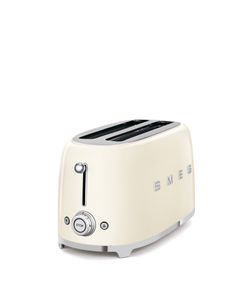 Smeg - Brödrost för 4x2 skivor Cremevit, Högblank 50's Style