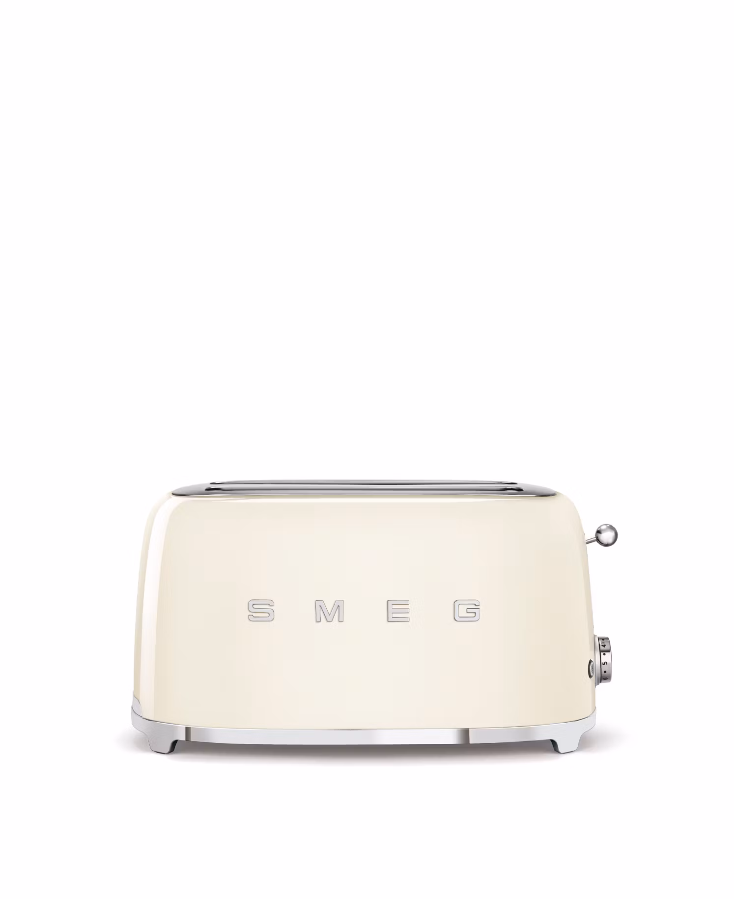 Smeg - Brödrost för 4x2 skivor Cremevit, Högblank 50's Style