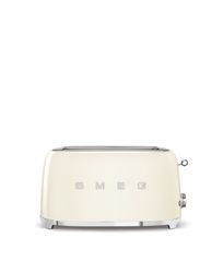 Smeg - Brödrost för 4x2 skivor Cremevit, Högblank 50's Style
