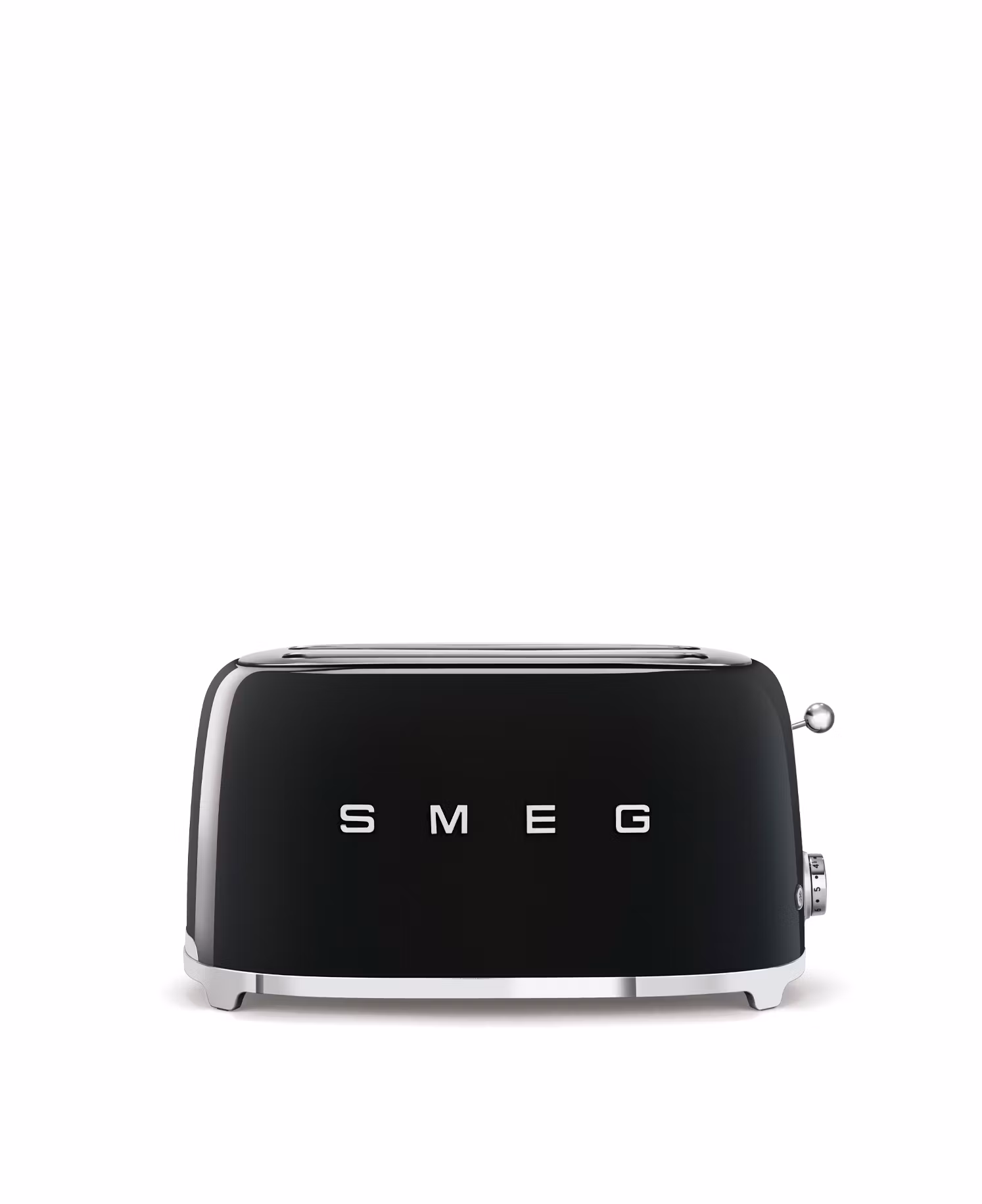 Smeg - Brödrost för 4x2 skivor Svart, Högblank 50's Style