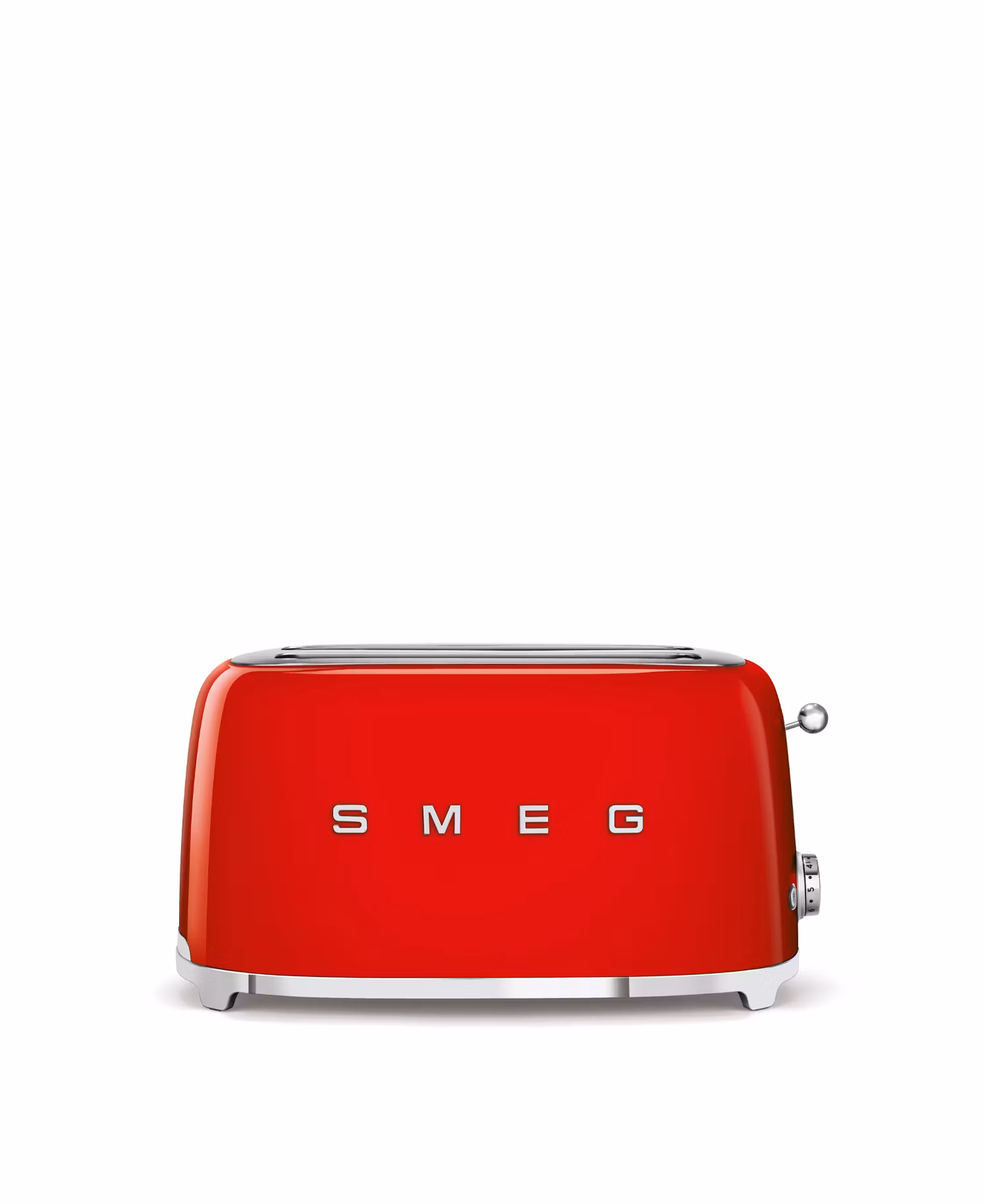 Smeg - Brödrost för 4x2 skivor Röd, Högblank 50's Style