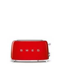 Smeg - Brödrost för 4x2 skivor Röd, Högblank 50's Style