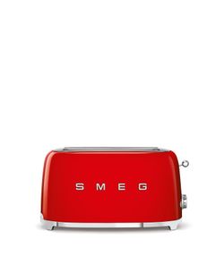 Smeg - Brödrost för 4x2 skivor Röd, Högblank 50's Style